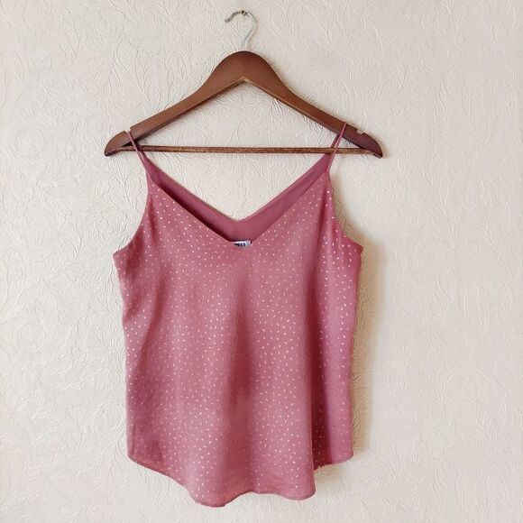Express women's tank top rose gold printed camisole spaghetti strap Sz XS - Picture 1 of 8